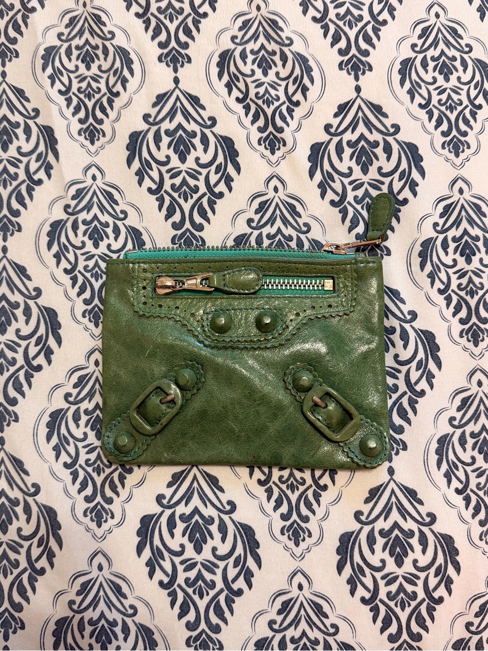 Vintage Green leather Wallet